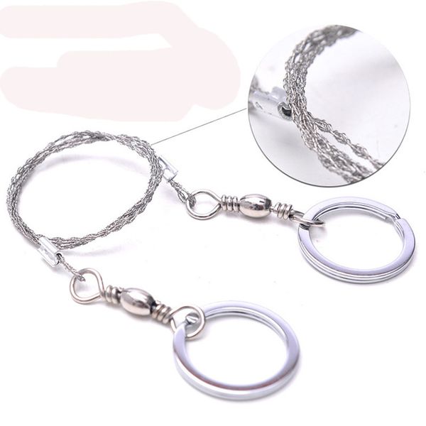 portable practical emergency survival gear steel wire saw outdoor camping hiking manual hand steel rope chain saw travel tool 09